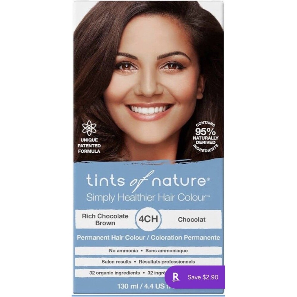 Tints of Nature Permanent Hair Colour 4CH Rich Chocolate Brown 4.4 fl.oz